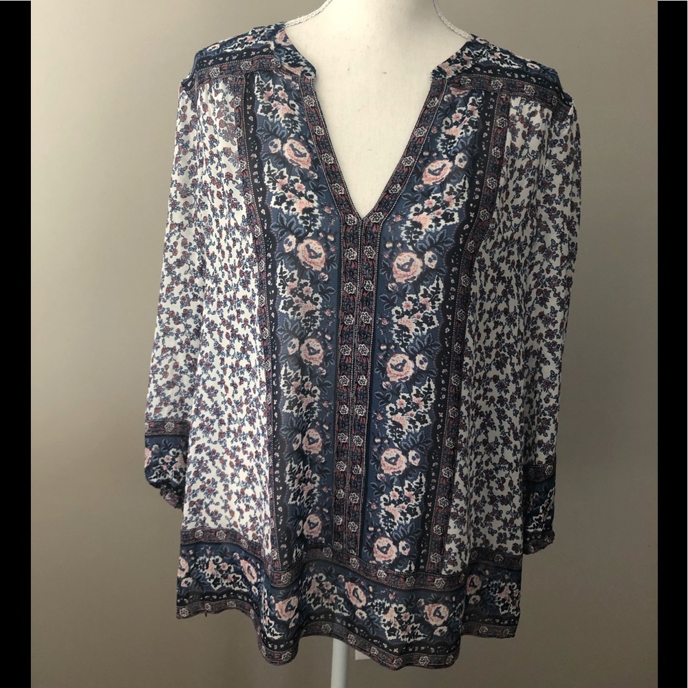 Joie Silk Floral Printed Blouse